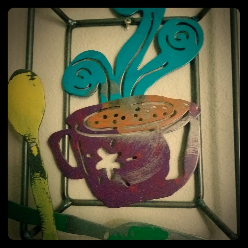 Kitchen decor, cafe medal tray